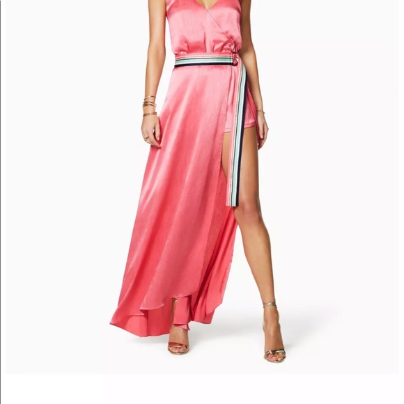 NWT Ramy Brook Rosey Dress $475 Deep Coral Color - Picture 2 of 5